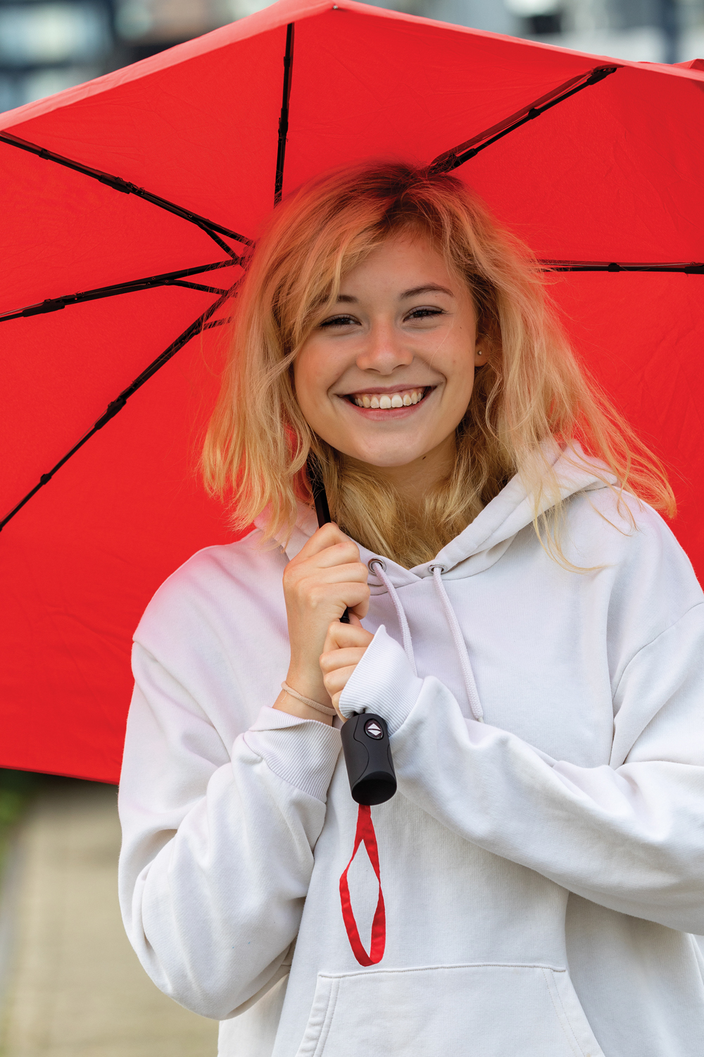 Плотный зонт-автомат Impact из RPET AWARE™, d94 см -9