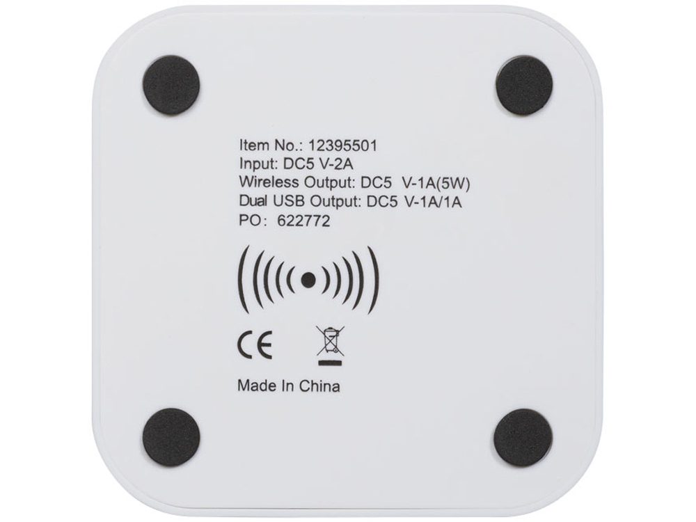 Беспроводное зарядное устройство-хаб Ozone, белый-4