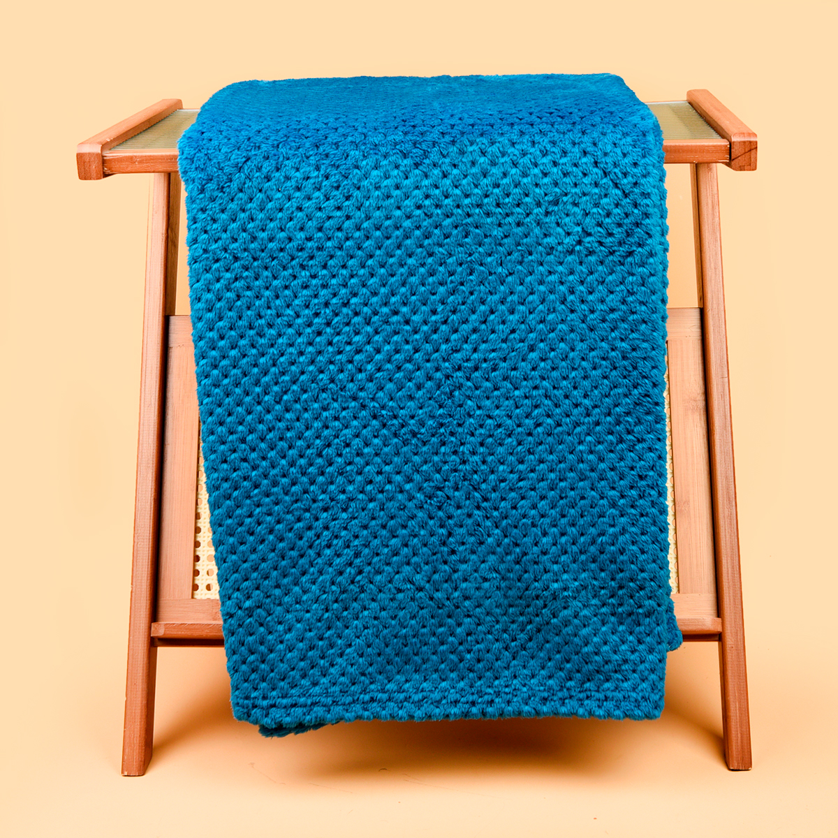 Плед WAFFLE, Светло-синий-4