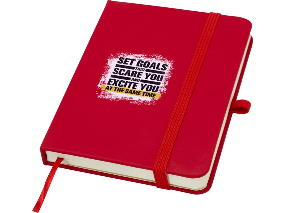 Блокнот Spectrum Plus формата A6 в твердой обложке - Красный-5