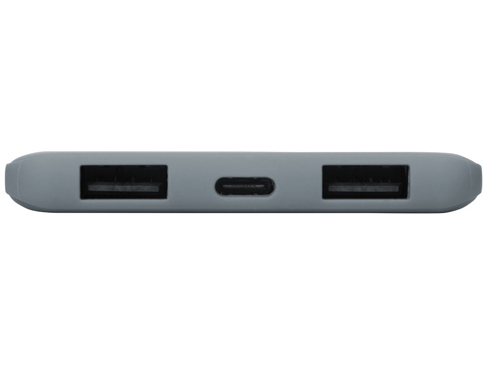 Портативное зарядное устройство Reserve с USB Type-C, 5000 mAh, серый-5