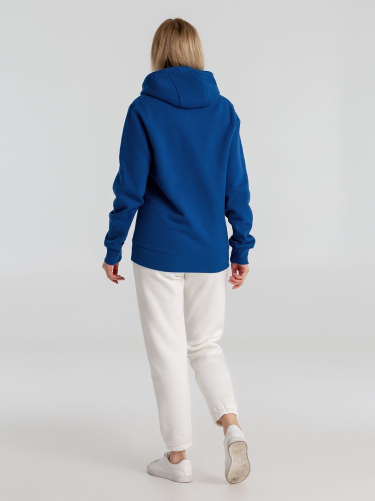 Толстовка с капюшоном унисекс King, ярко-синяя-4