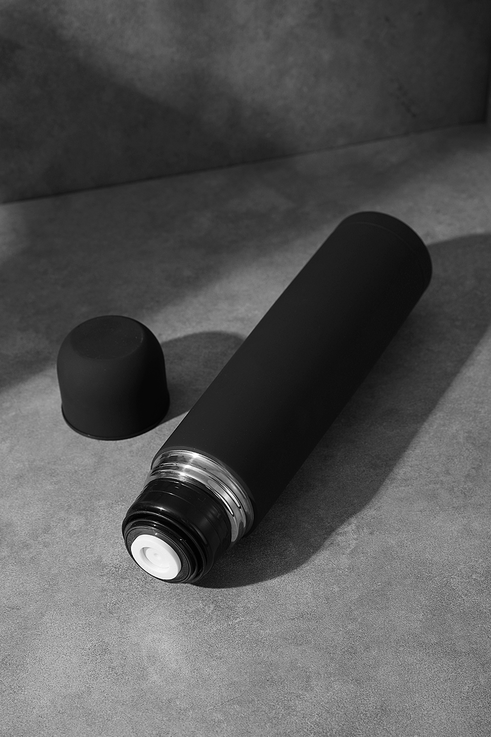 Термос софт-тач Yanemal 1 л. (черный)-5