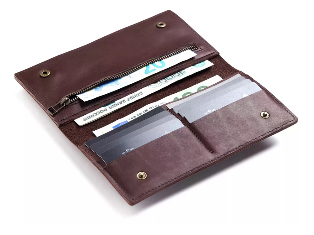 Бумажник Денмарк, коричневый-2