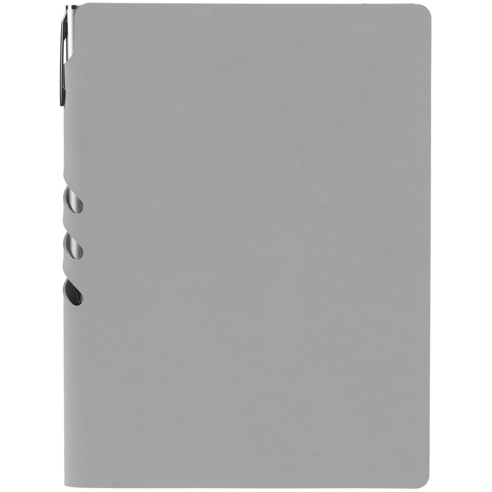 Ежедневник Flexpen Shall, недатированный, серый-2