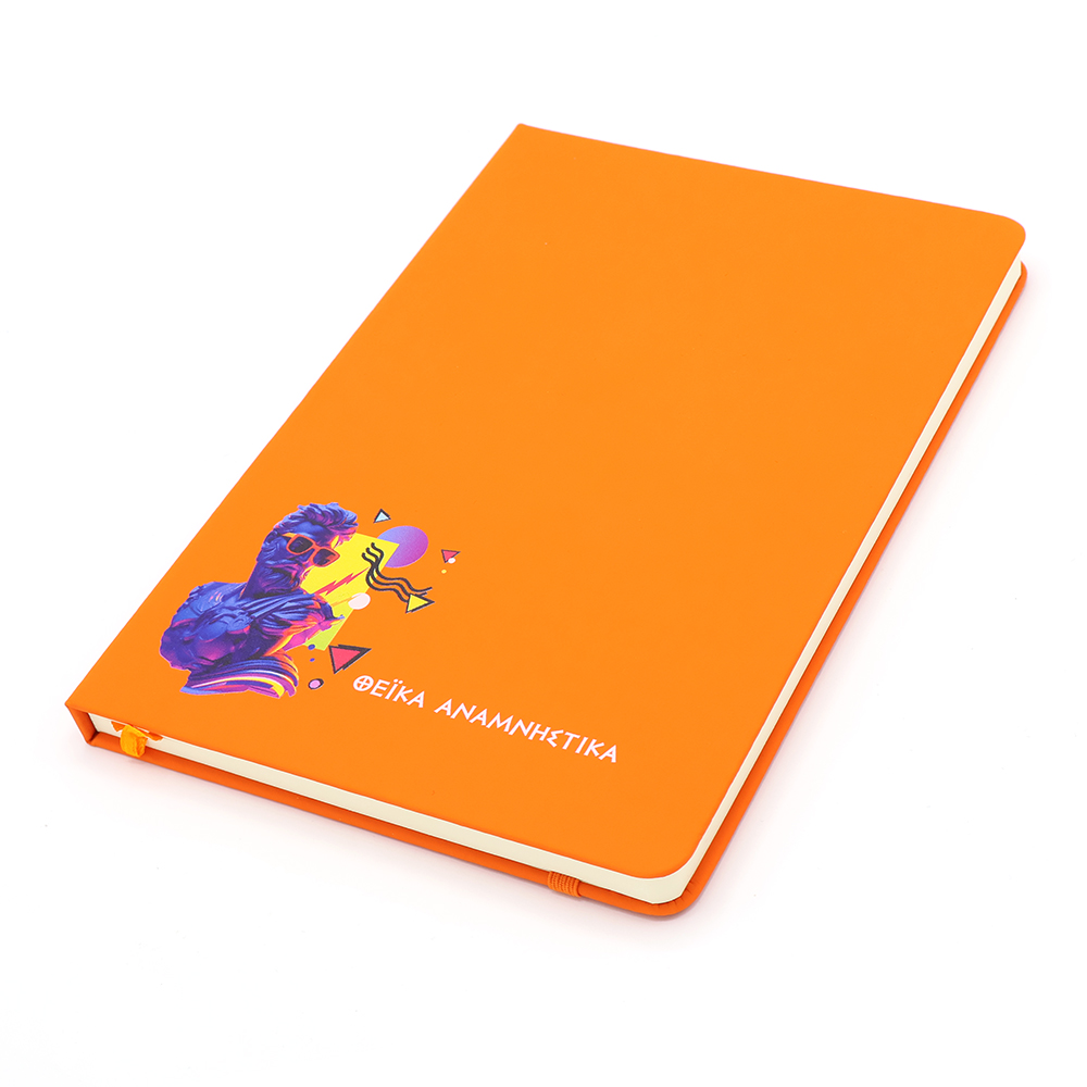 Блокнот A5 Monte в твёрдом переплёте, Оранжевый-2