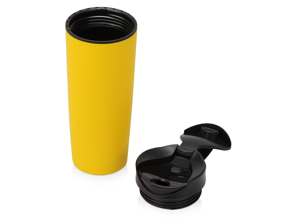 Термокружка Годс 470мл на присоске, желтый-3