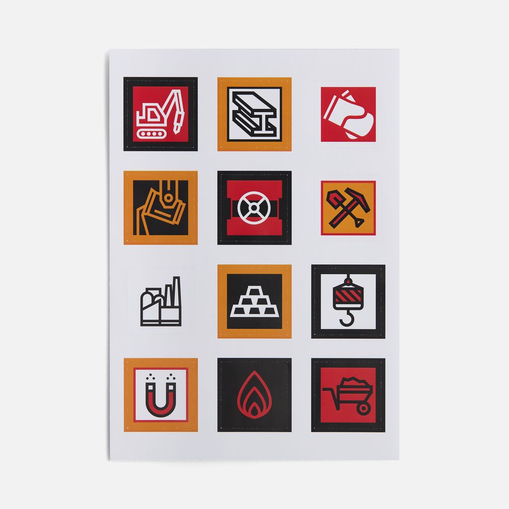 Стикерпак бумажный Industry, металлургия-0