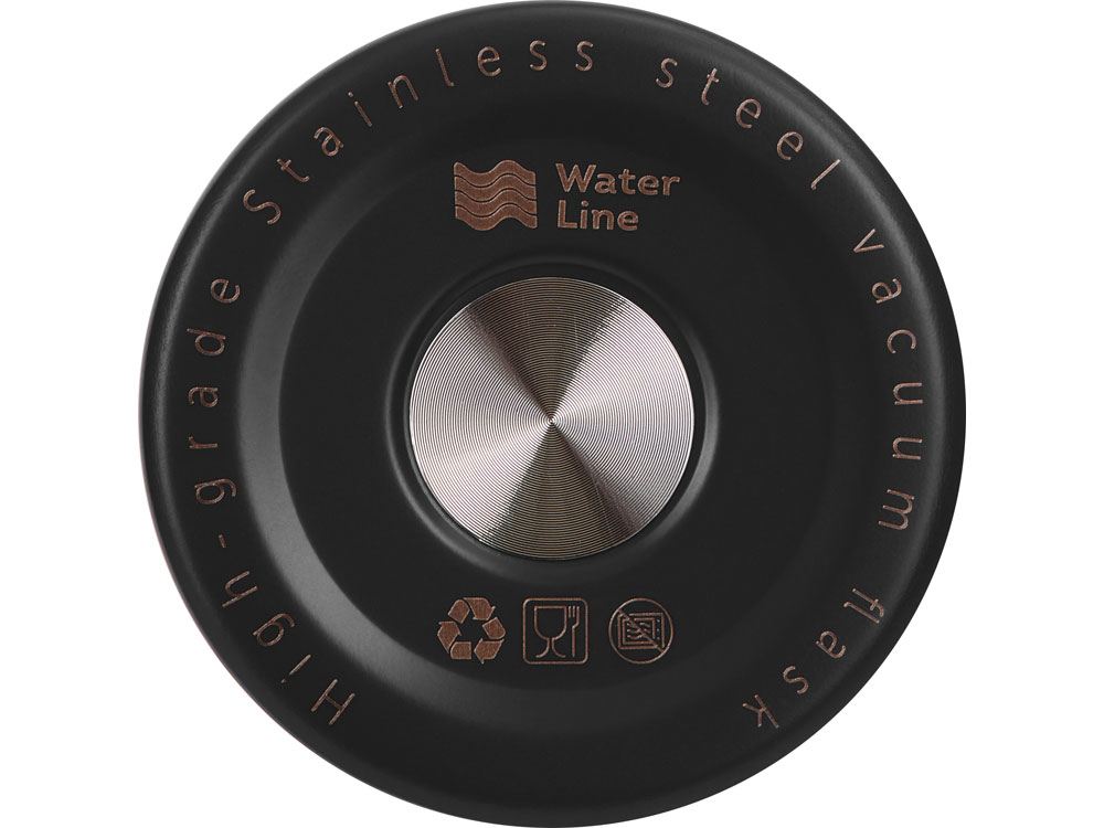 Вакуумная термокружка Decart, 450 мл, тубус, черный-3