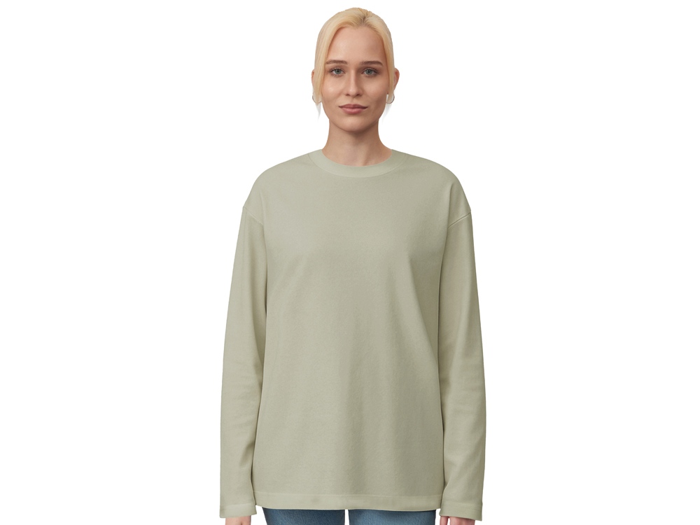 Лонгслив оверсайз Berlin унисекс, оливковый-2