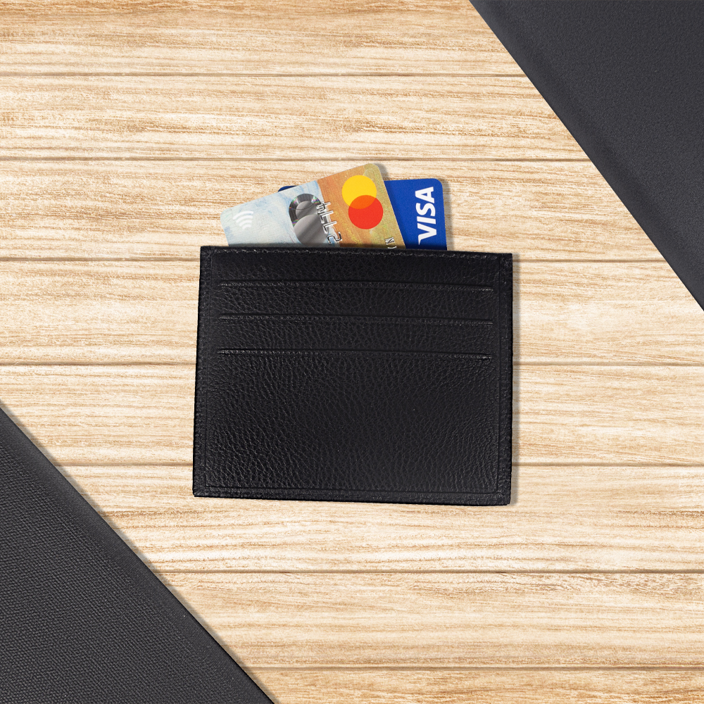 Футляр для кредитных карт/картхолдер Leather Way, Чёрный-2