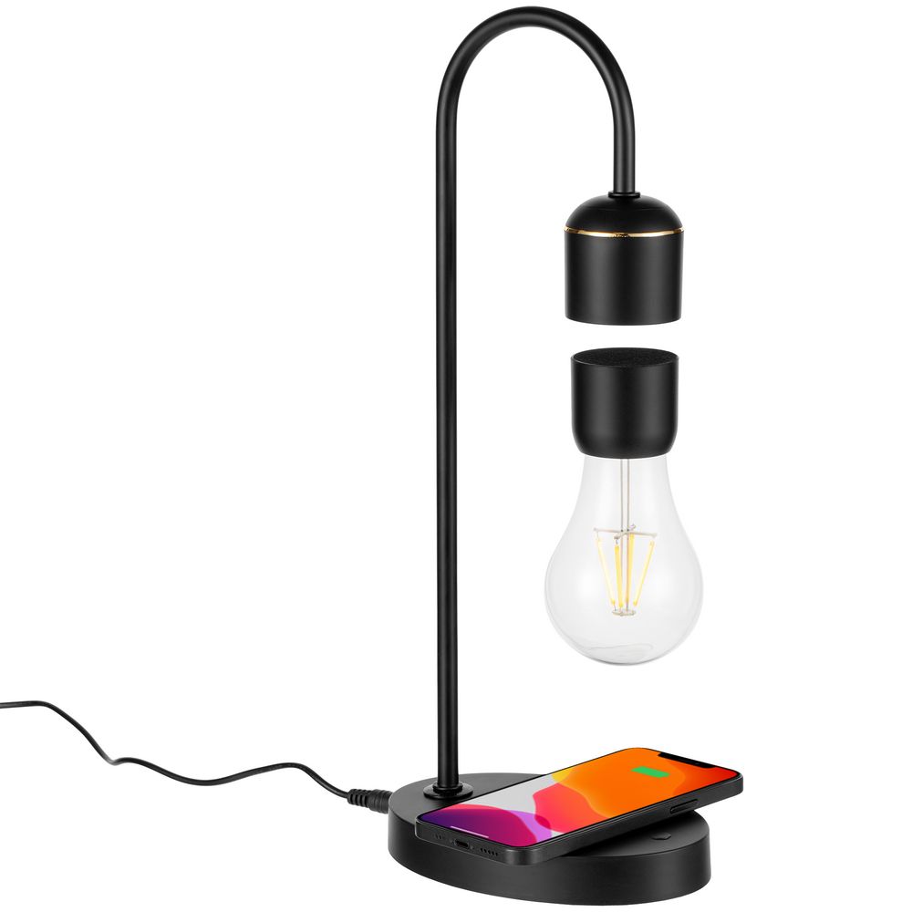 Левитирующая лампа с функцией беспроводной зарядки leviStation-3