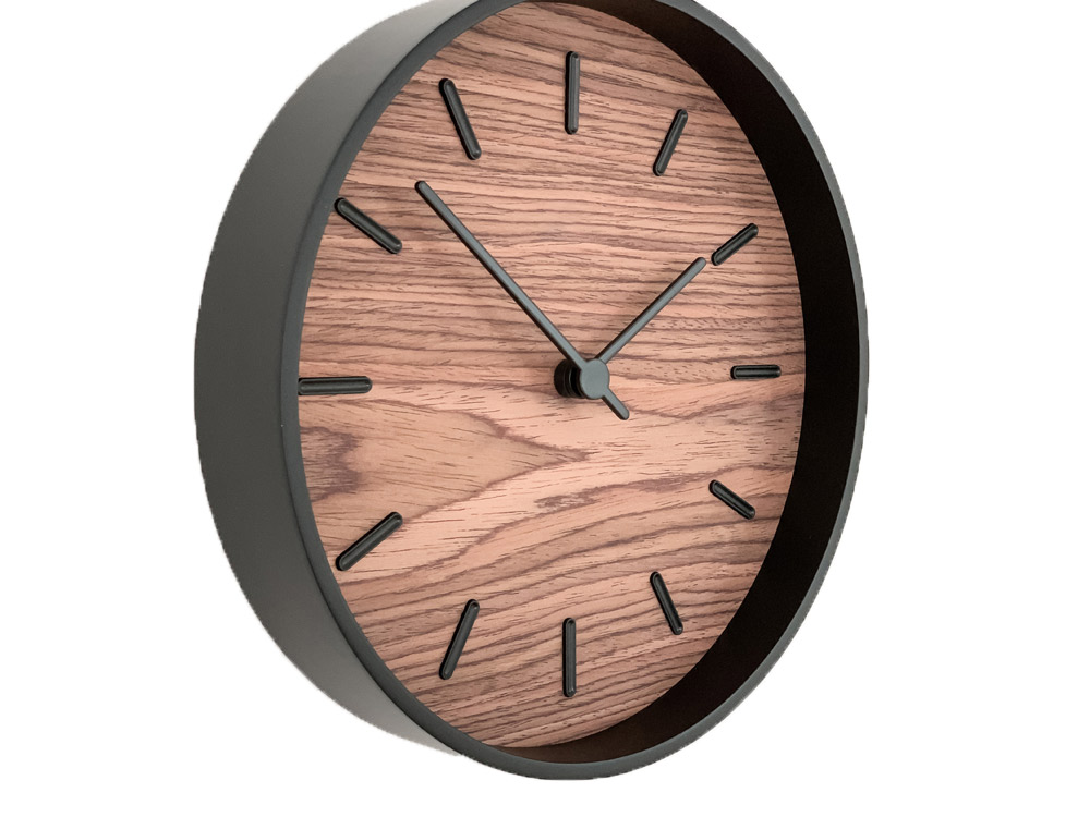 Часы настенные Tiger S, черный, орех-5