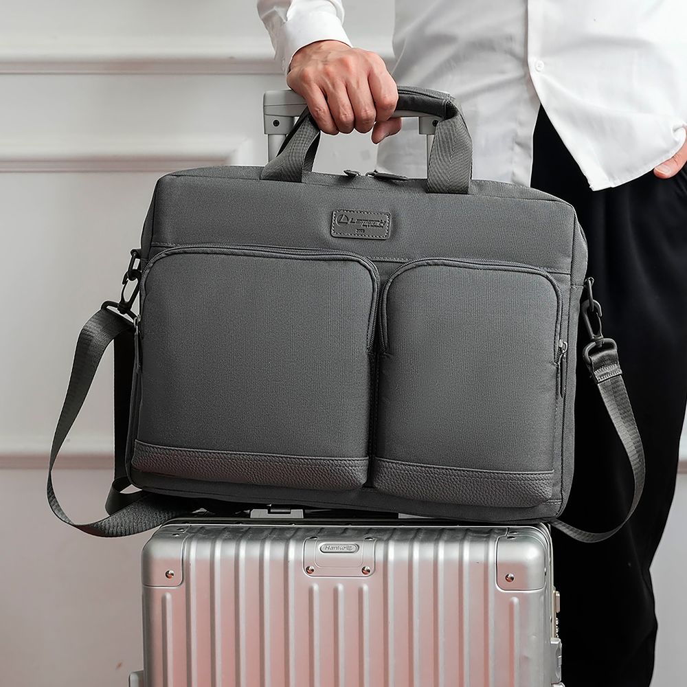 Сумка для ноутбука L255, темно-серая-6