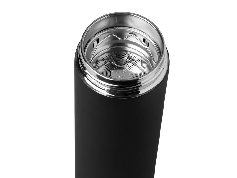 Вакуумный термос Vacuum Flask C1, soft touch, 420мл, черный-7