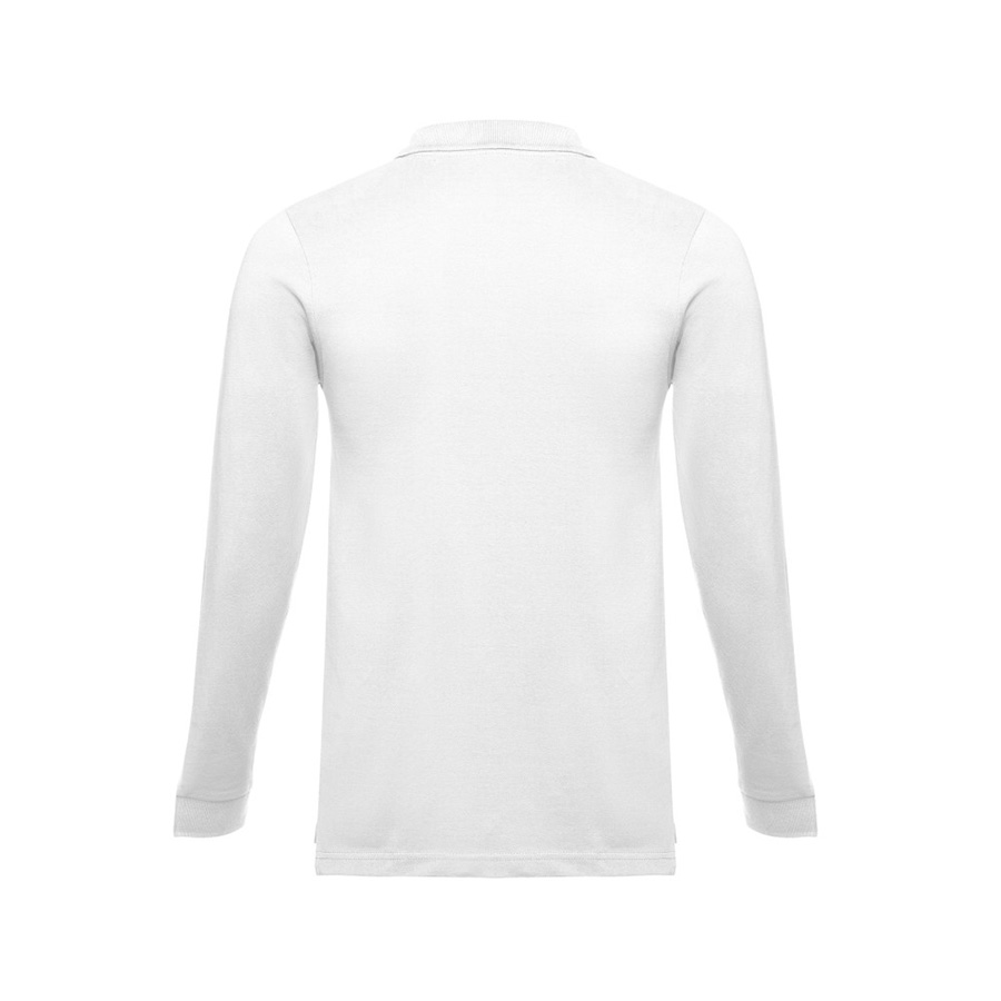 Рубашка-поло мужская BERN 210 с длинным рукавом, белый-3