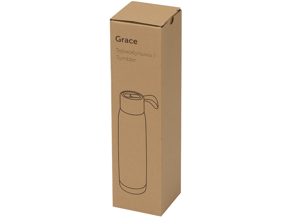 Термобутылка Grace 320мл, белый-11