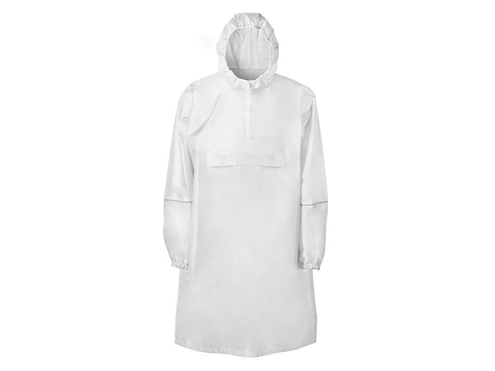 Дождевик - пончо Galaxy со светоотражающими элементами, белый-2