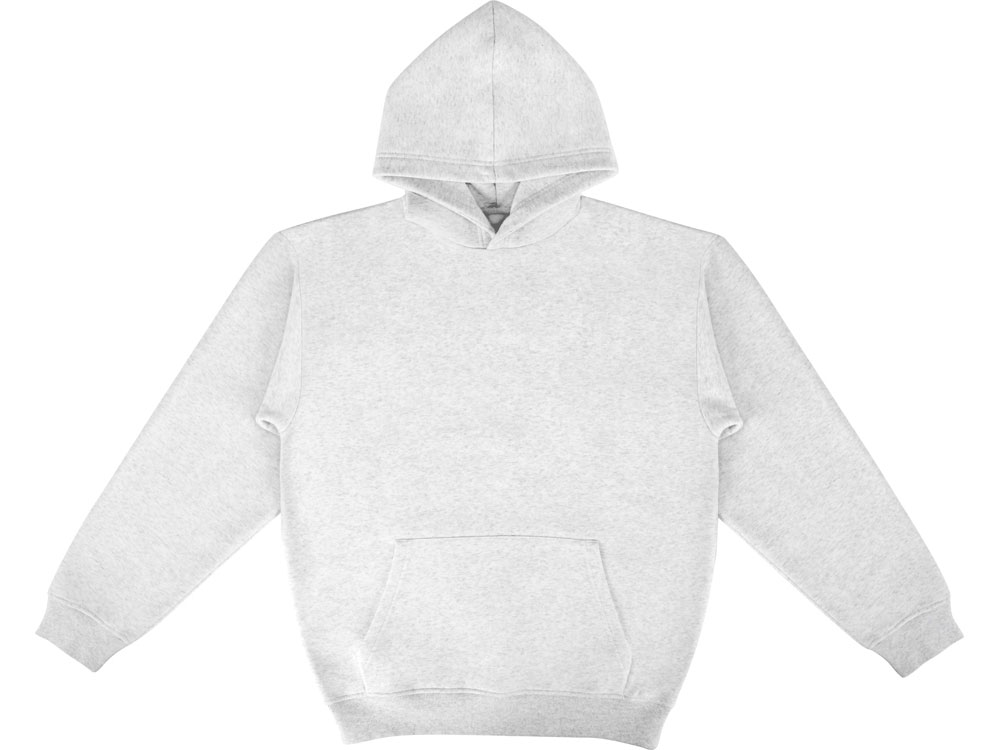Толстовка с капюшоном оверсайз Berlin унисекс, белый меланж-15