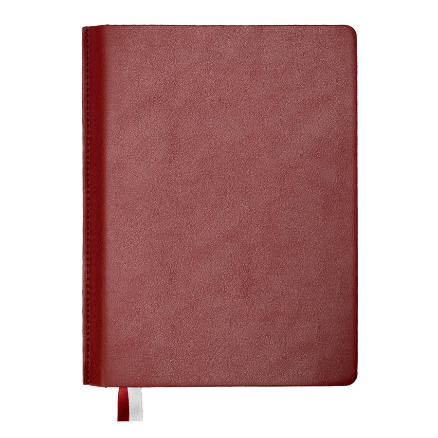 Ежедневник недатированный MAVE, бордовый, А5, блок в линейку, бордовый-1
