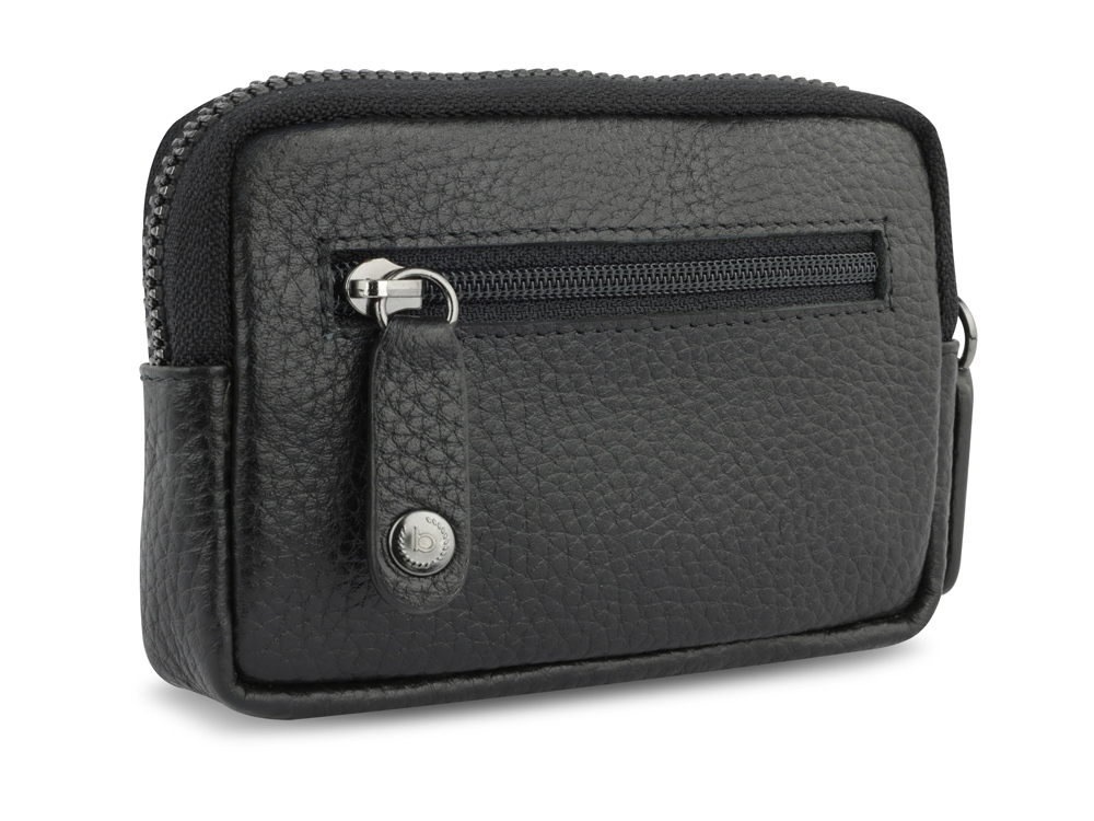 Ключница BUGATTI Elsa, с защитой данных RFID, чёрная, воловья кожа/полиэстер, 11х2х7 см-6