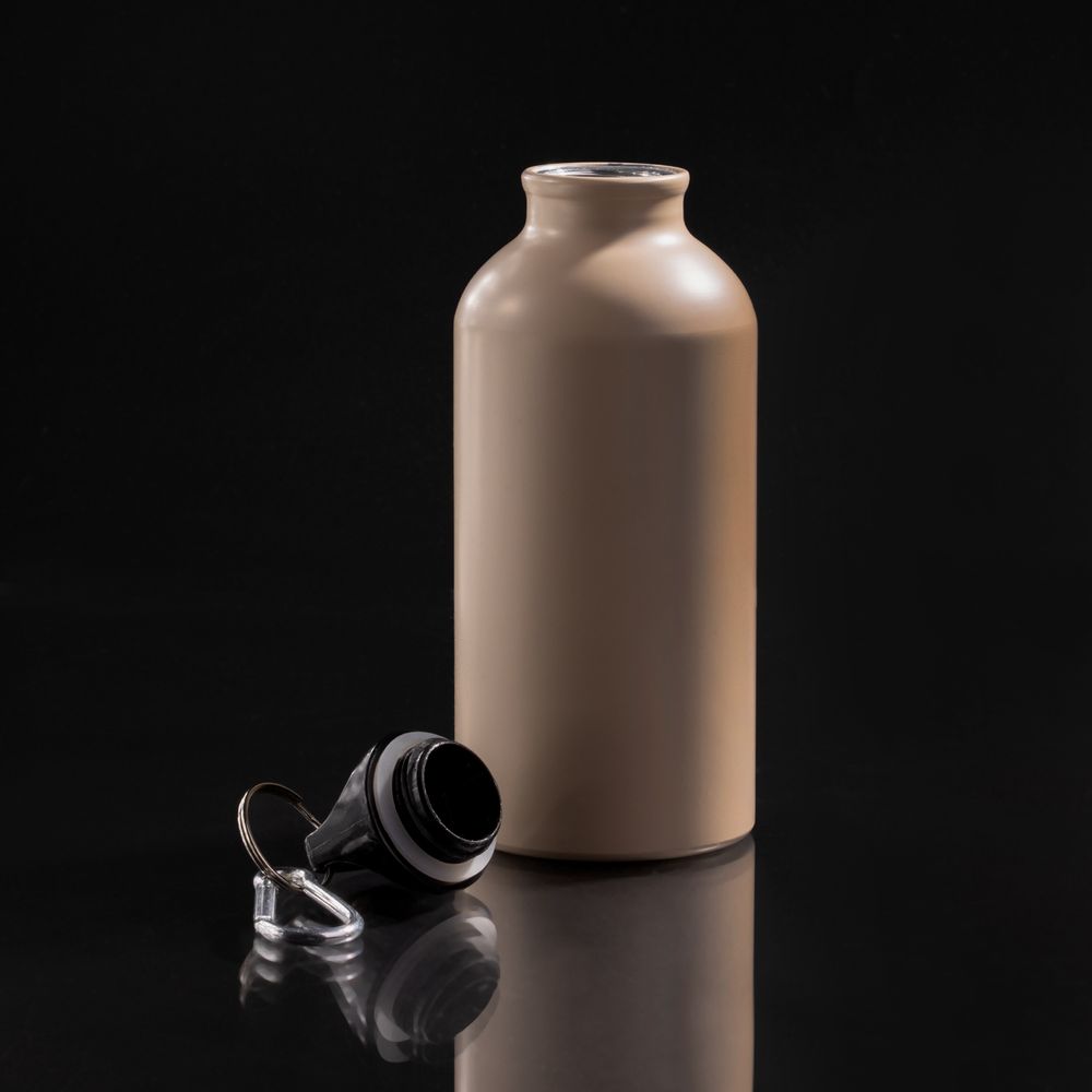 Бутылка для воды Funrun 400, светло-бежевая-2