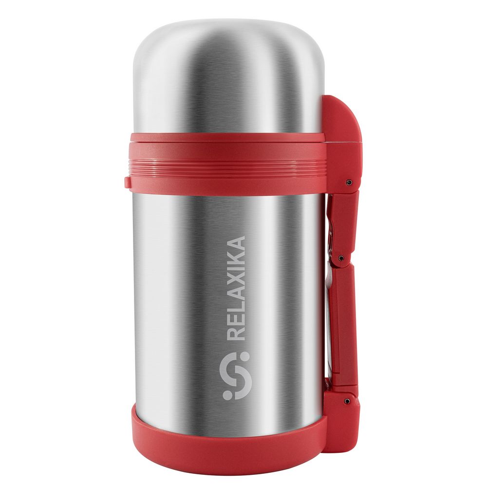 Термос для еды и напитков Relaxika 1000, стальной-0