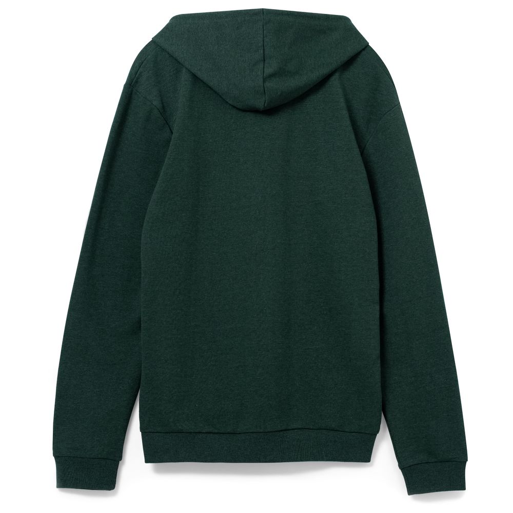 Толстовка с капюшоном унисекс Hoodie, темно-зеленый меланж-2