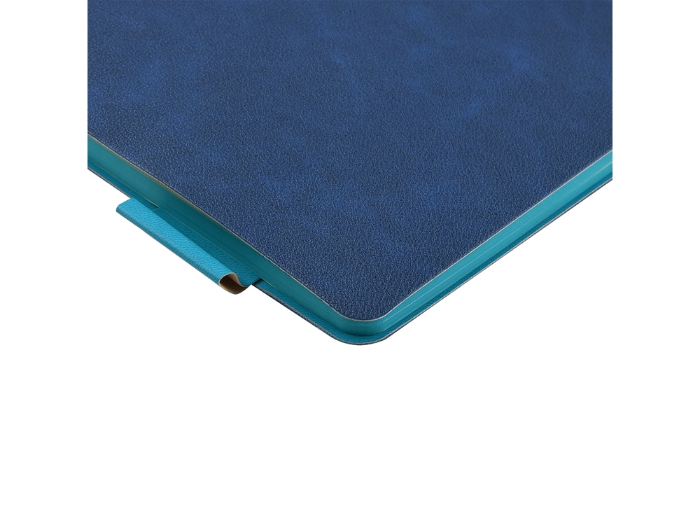 Блокнот А5 Boston, синий с голубым срезом-4