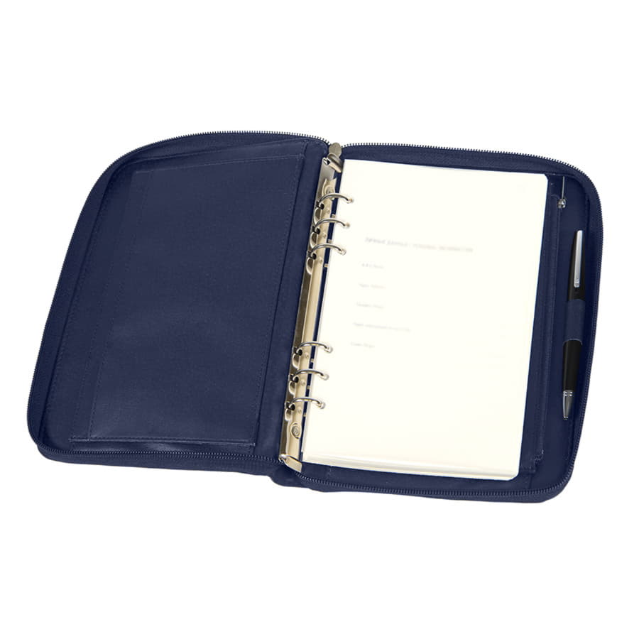 Ежедневник недатированный Chief , A5, на молнии, темно-синий, кремовый блок, подарочная коробка, темно-синий-4