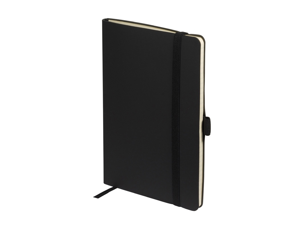 Блокнот А5  City Flex на резинке, черный-1