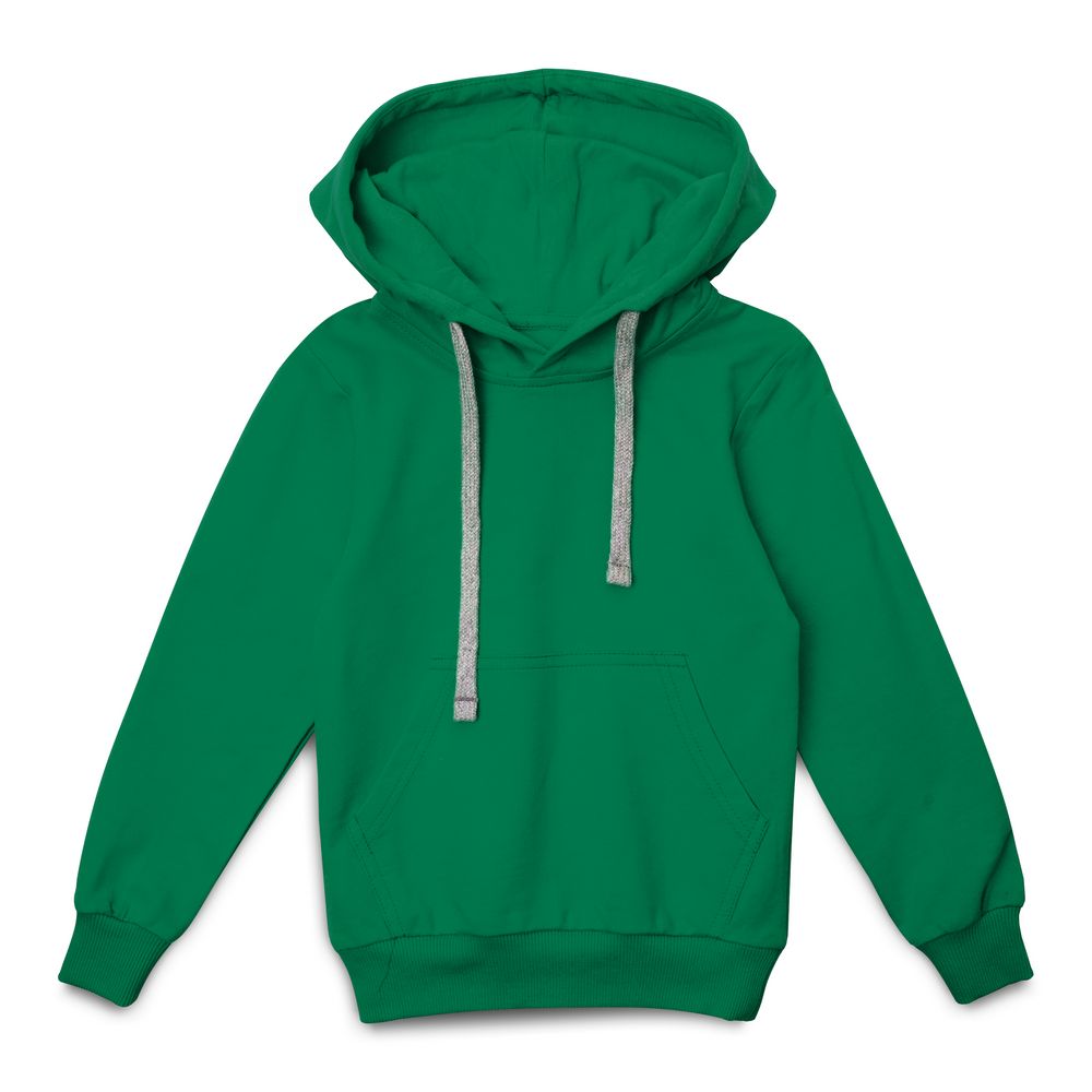 Толстовка с капюшоном детская Kirenga Kids, зеленая-1