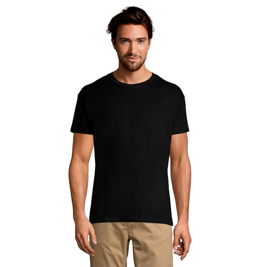 Футболка унисекс REGENT 150, черный-1