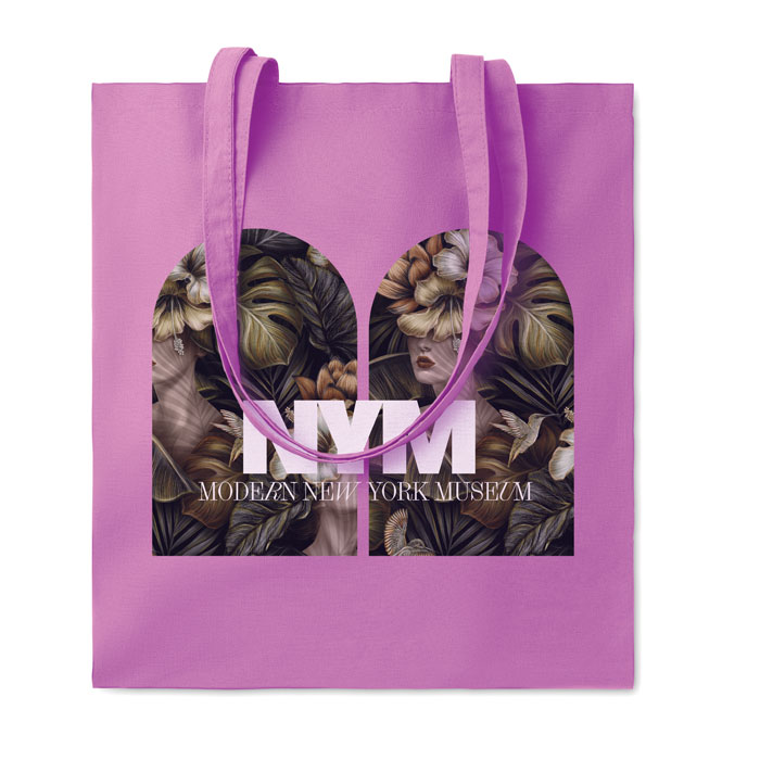 180gr/m² cotton shopping bag, фиолетовый-1