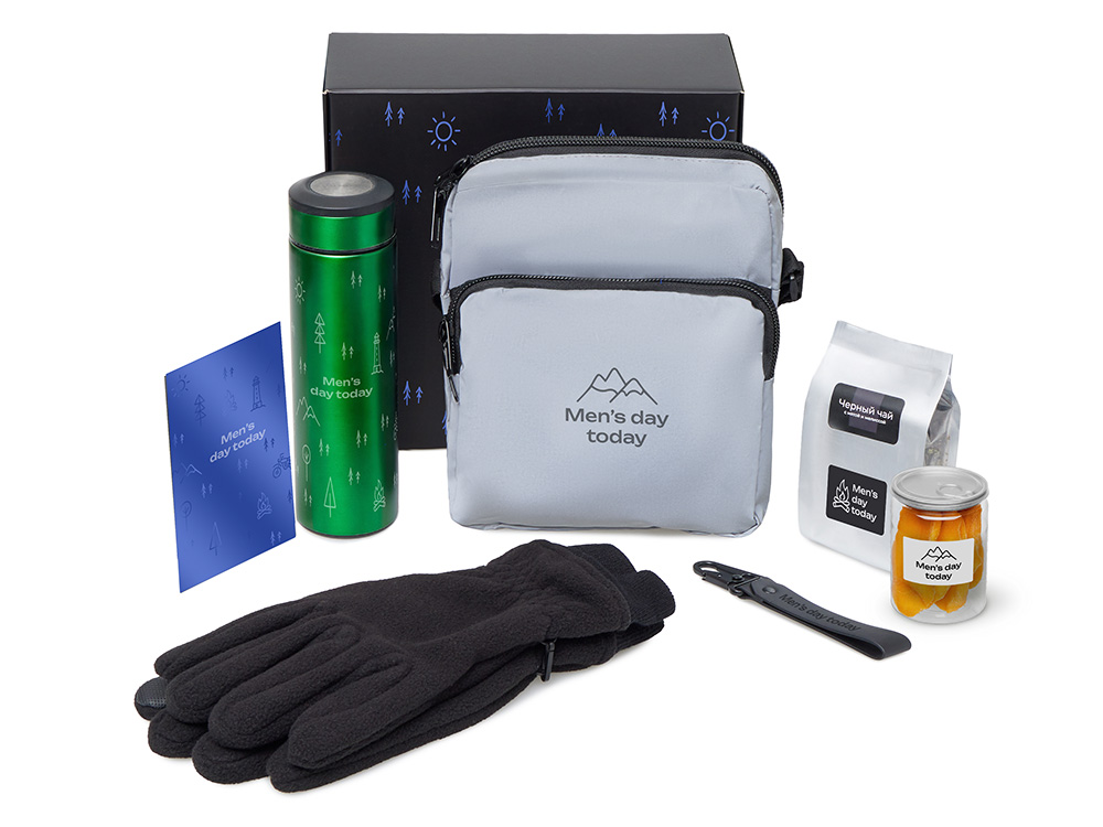 Подарочный набор Re:m. Step  с термосом, перчатками и сумкой-0