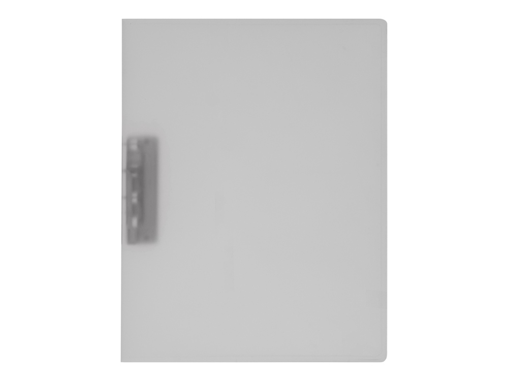 Папка пластиковая с боковым зажимом, прозрачный-1