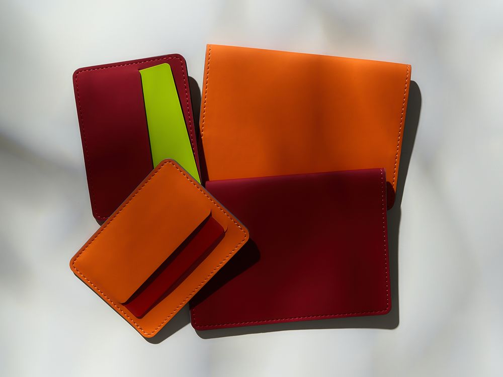 Чехол для карточек Shall Simple, красный-4