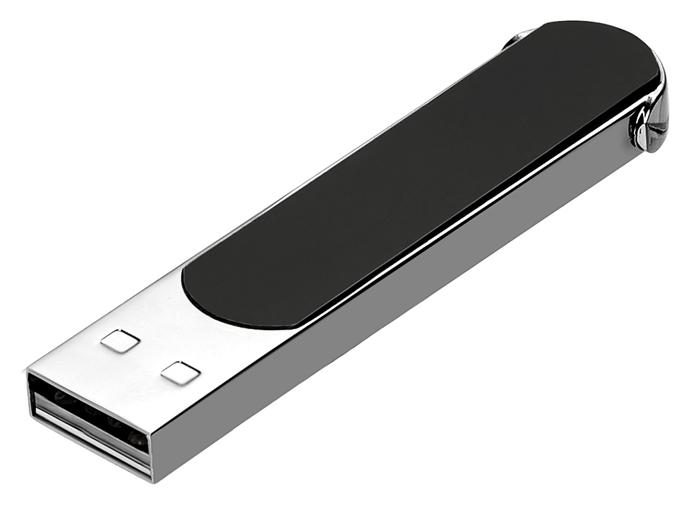 Металлическая ручка с флешкой на 16 Гб и светящимся логотипом Patronus, матовая черная-6