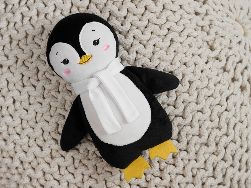 Мягкая игрушка Beastie Toys, пингвиненок с белым шарфом-2