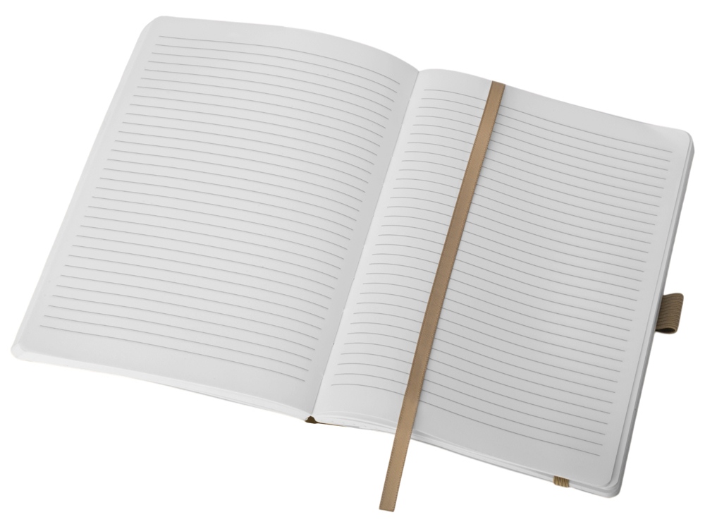 Блокнот из моющегося крафта и каменной бумаги А5 Fleekstone, гибкая обложка, натуральный-2