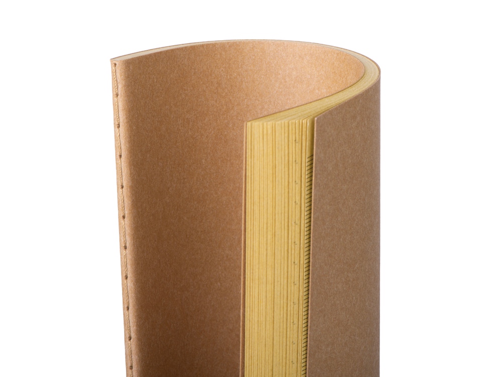 Блокнот Monet, гибкая обложка A5 из моющегося крафта, 32 листа, натуральный-4