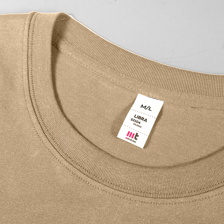 Футболка унисекс оверсайз LIBRA 220, бежевый-2