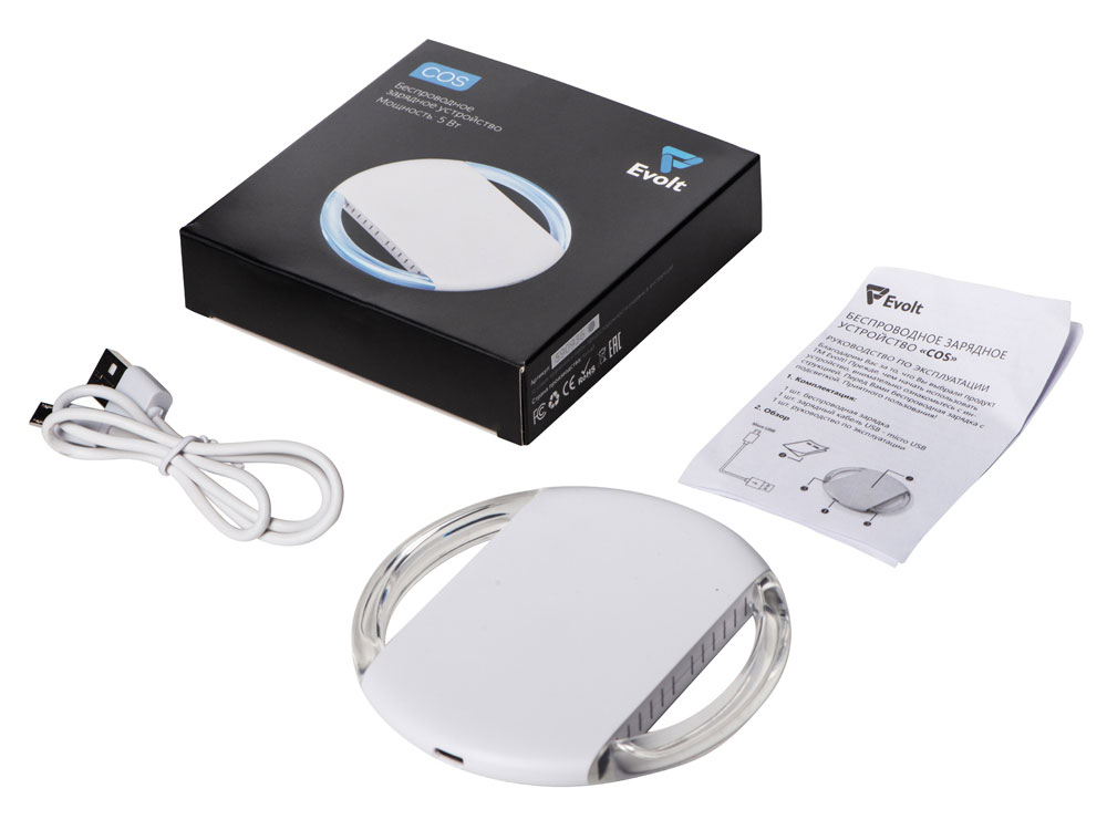 Беспроводное зарядное устройство Cos, 5 Вт, белый-9