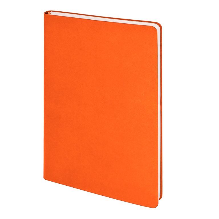 Бизнес-блокнот SMARTI, A5, оранжевый, мягкая обложка, в клетку, оранжевый-1