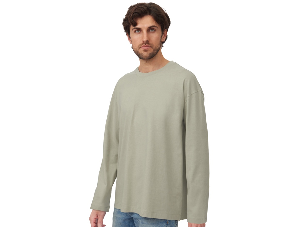 Лонгслив оверсайз Berlin унисекс, оливковый-3