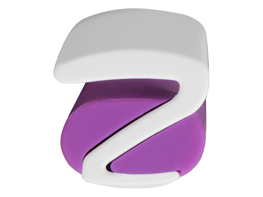 Ручка пластиковая soft-touch шариковая Zorro, фиолетовый/белый-5
