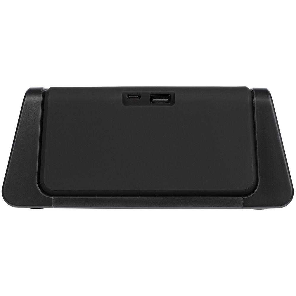 Настольный стерилизатор с беспроводной зарядкой и часами UV Depot, черный-4