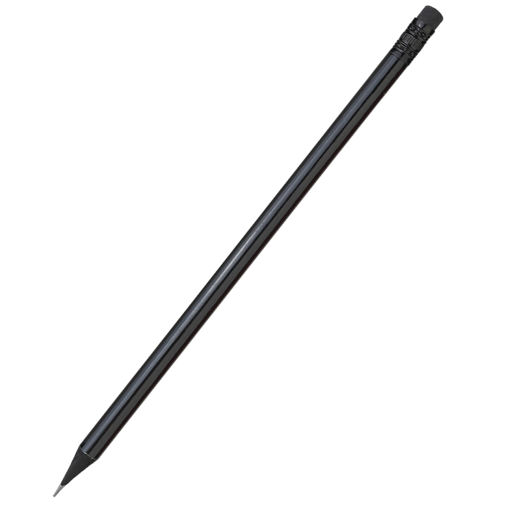 Карандаш с цветным корпусом Negro, Черный-0