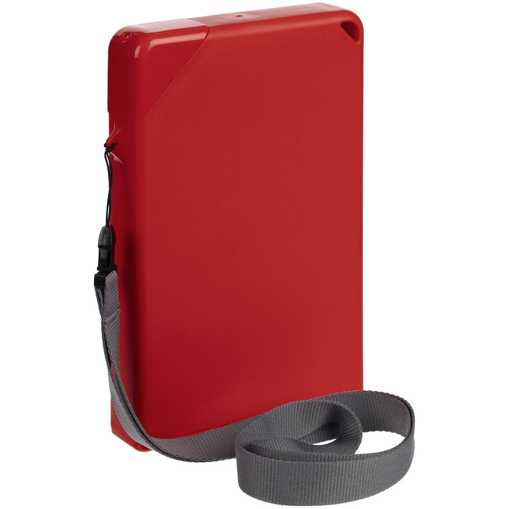 Плоская бутылка для воды Flacon, красная-0