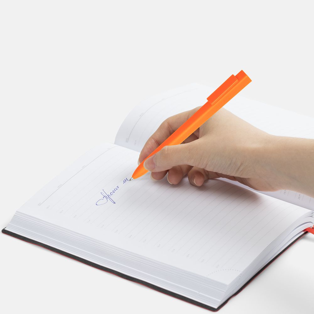 Ручка шариковая Swiper SQ Soft Touch, оранжевая-4